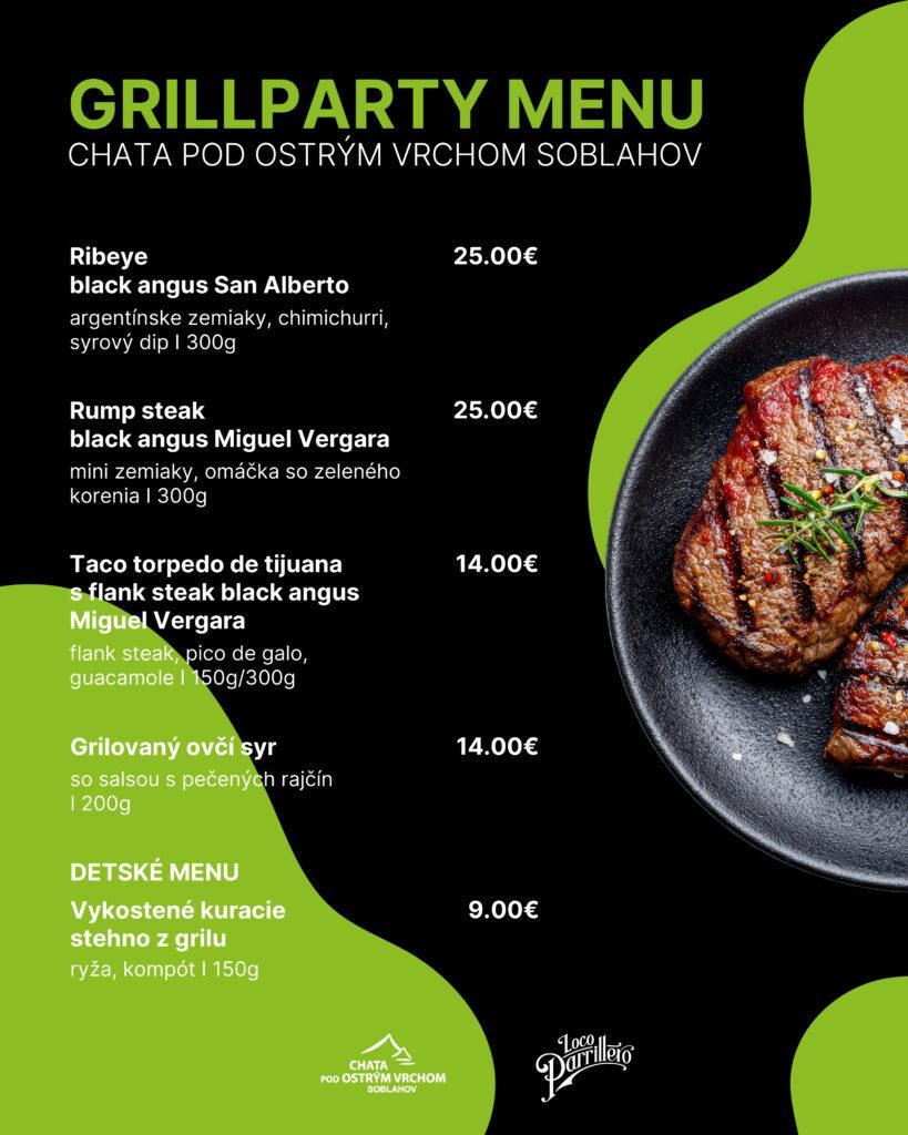 Steak na gril - Loco Parrillero | Chata ostrý vrch